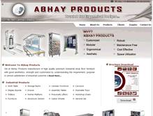 Tablet Screenshot of abhayproducts.com
